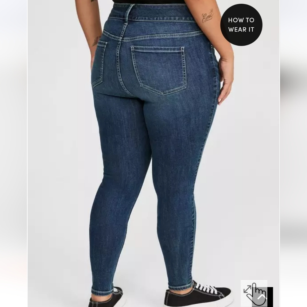 Torrid High Rise Jegging Smoothing Skinny Jean Size 10 - Picture 5 of 10